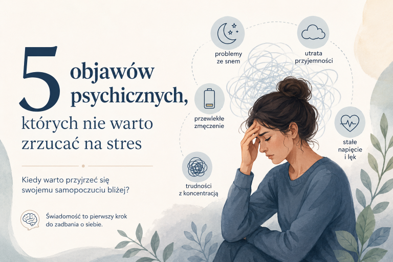 5 objawów psychicznych, których nie warto zrzucać na stres